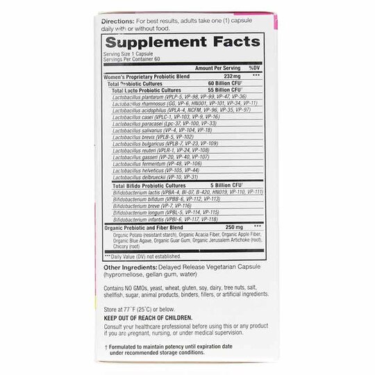 Vital Flora Women's Daily Probiotic + Prebiotics Shelf Stable, VTP